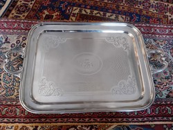 Huge silver plated tray