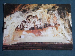 Képeslap, Aggtelek Jósvafő, Baradla cseppkőbarlang, Hangversenyterem részlet