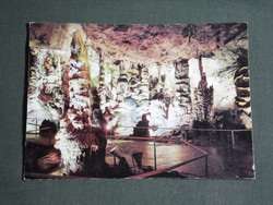 Postcard, aggtelek fortune teller, baradla stalactite cave, hall of columns