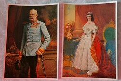 2 colored Austrian postcards