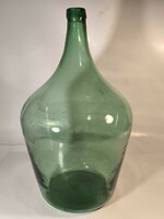 Régi színes üveg ballon,palack,demizson,butèlia. 45cm magas