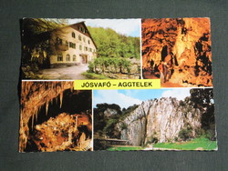 Postcard, aggtelek jósvafő, mosaic details, stalactite cave, tourist house, hostel, restaurant