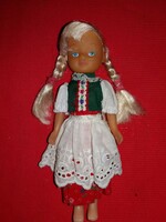 Antique folk costume doll in very good condition, rubber head, hard plastic body, 18 cm as shown in the pictures