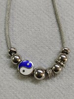 Special silver necklace with ying-yang pendant