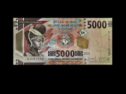 Unc - 5,000 Francs - guinea - 2021 from the new series!