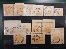 1871. Stamp cutouts. Nice stamps