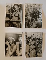 4 Pieces of old photos of African tribal women nude pictures