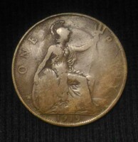 Anglia One penny 1919 - 0039