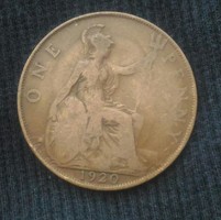 Anglia One penny 1920 - 0029