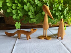 Wooden figure trio_animals