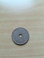 Romania 20 bani 1906 j unmarked Brussels mint