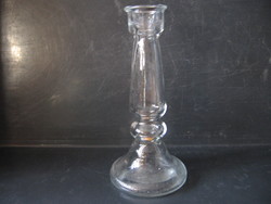 Retro pressed glass candle holder