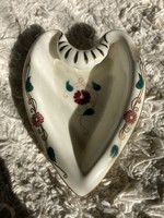 Zsolnay 3168 heart shaped ashtray