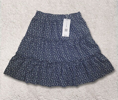 New, with tag, romwe brand, size m, elasticated waist, gray-blue ruffled skirt