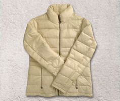 Krém színű, szép állapotú, ultra light, könnyű tavaszi női steppelt pufi kabát dzseki pufikabát