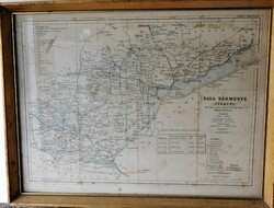 135. Tallián ferenc: map of Zala county