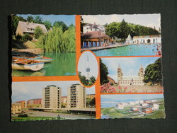 Postcard, Baranya county, mosaic details, Pécs, Abaliget, Orfű, Sikonda, hops