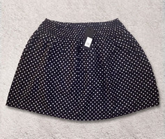 Brand new, label, cubus, size 38, elastic waist, a-line navy blue and white polka dot skirt