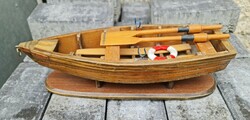Handmade wooden boat