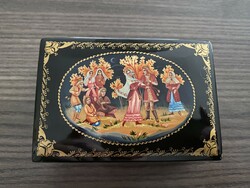 Russian hand painted marked special lacquer box
