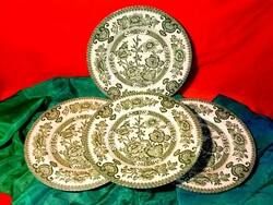 Angol zöld porcelán tányér....ironstone süteményes.