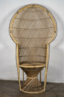 Emanuel wicker peacock chair