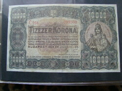 1923 10000 korona szép,szakszerűen restaurált!!