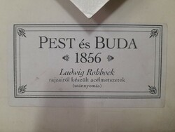 Ludwig robbock pest and buda 1856 steel engraving reprint. 10 Pcs.