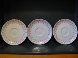 Retro rózsaszín virágos Seltmann Weiden alátét tányérok 3 db együtt