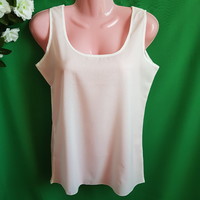New snow white sleeveless blouse, t-shirt, top, size S