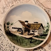 Alföldi festett fali tányér