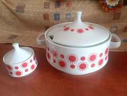 Alföldi soup bowl and sugar holder