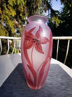 Art Nouveau vase with lilies