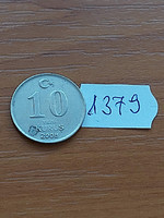 Turkey 10 kurus 2008 copper-zinc-nickel 1379