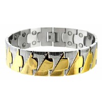 Extra strong high-gloss stainless steel magnetic bracelet