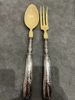 French silver salad serving pair!!