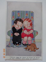 Old graphic greeting card, humorous