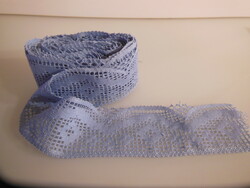 Ribbon - lace - 570 x 7 cm - handmade - cotton - unused - flawless