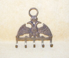 Two-headed crowned eagle wall hanger, keychain, hanger