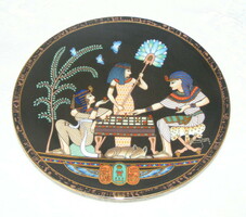 Egyiptomi jelzett porcelán falitányér