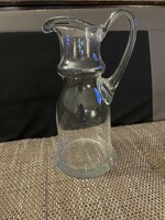 Beautifully shaped, 1 liter glass jug in perfect condition!
