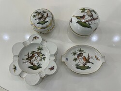 Herend rothschild pattern porcelain package bonbonier ashtray bowl (for Agus!!!)