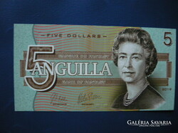 Anguilla island $5 2019 bird! Elizabeth II! Ouch! Rare fantasy paper money!