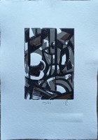 Coffee Still Life - Color Linocut