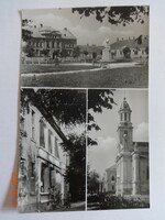 Old postcard: gate castle, details (1963)