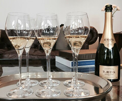 KRUG Champagne – The Joseph – 6 darabos Riedel kristálypohár készlet - Elegáns és stílusos