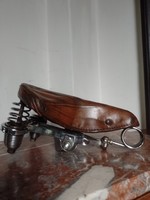 Assmann vintage bike saddle, leather seat
