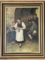 Szepesi Andor - Borravaló festmény