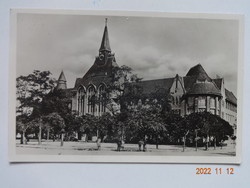 Old postcard: Kecskemét, István Tisza College, 1949