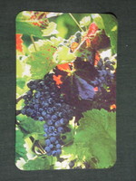 Kártyanaptár, Völgységi Takarékszövetkezet,gyümölcs,szőlő, 1999, (6)